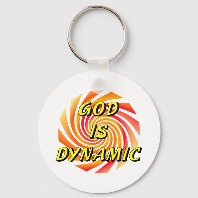 God is Dynamic Christian Key Ring (Front)