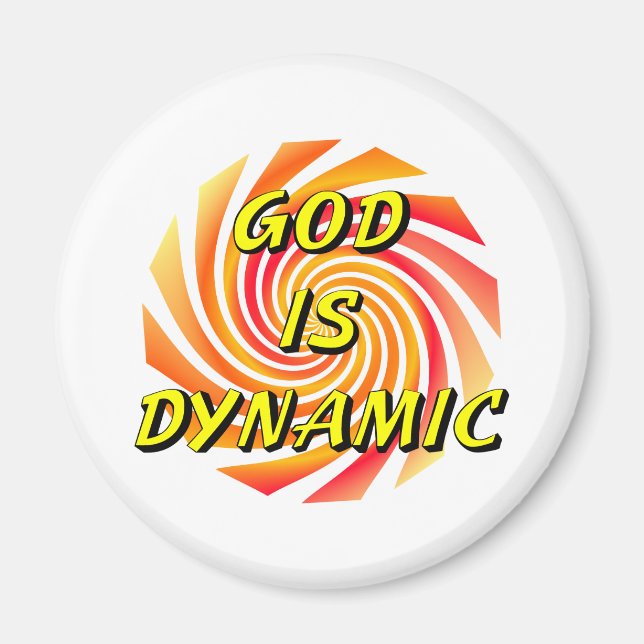 God is Dynamic Christian Magnet (Front)