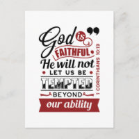 God Is Faithful – 1 Corinthians 10:13 Bible Verse