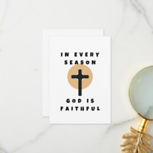 God Is Faithful  Thank You Card