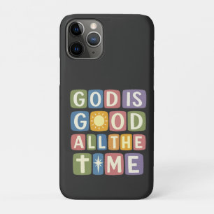 God is good All the time Retro faith iPhone 11 Pro Case