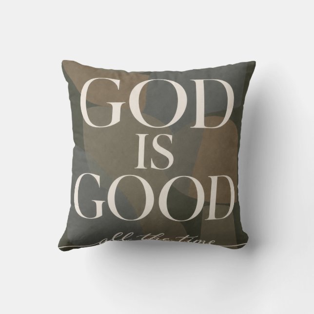 GOD IS GOOD | Christian Cushion (Back)