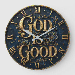 God Is Good Christian Gift Large Clock