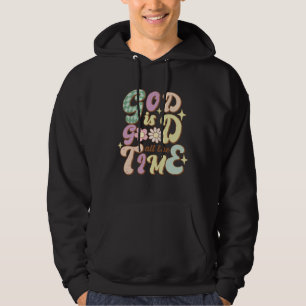 God Is Good Christian Religious Bible Verse Retro Hoodie