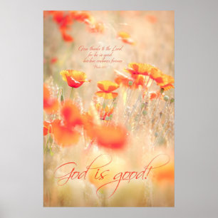 GOD IS GOOD - Christian Religious Poster Wall Art
