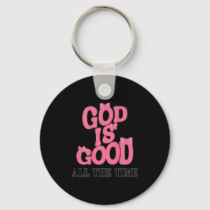 God Is Good Nk Bow Christian Jesus Girl Sister Dau Key Ring