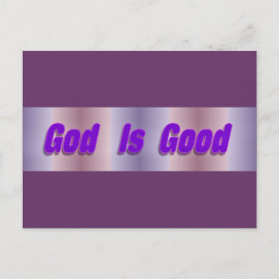 God is Good Postcard