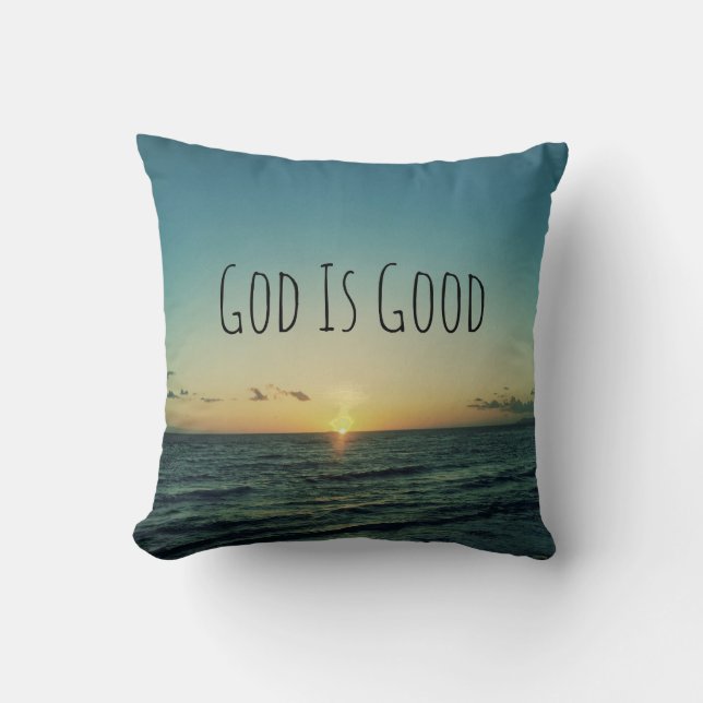 God is Good Quote Cushion (Front)