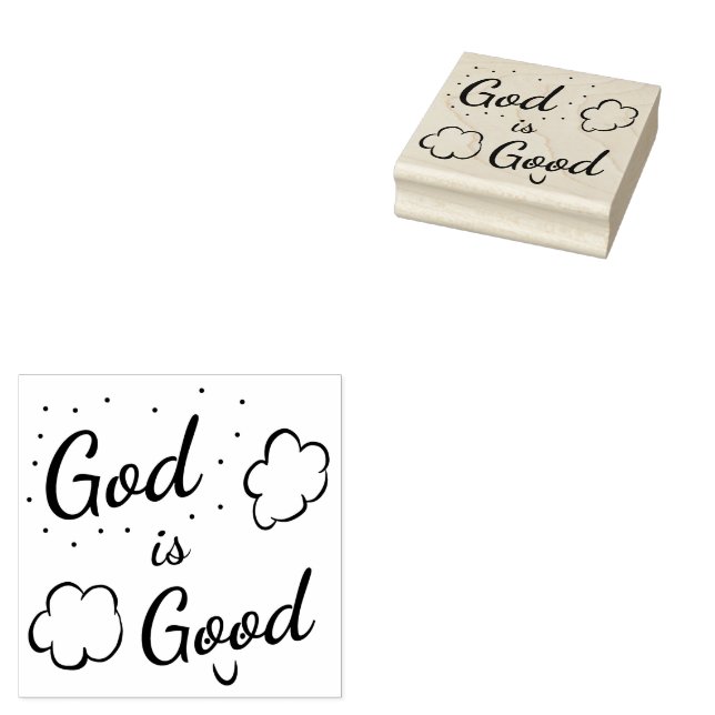 God Is Good Rubber Stamp (Stamped)