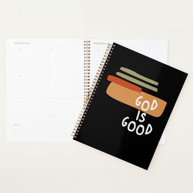 God is Good - Simple and Powerful Christian Quote Planner (Display)