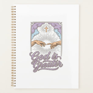 God Is Greater Christian Vintage Engraving Shirt_1 Planner