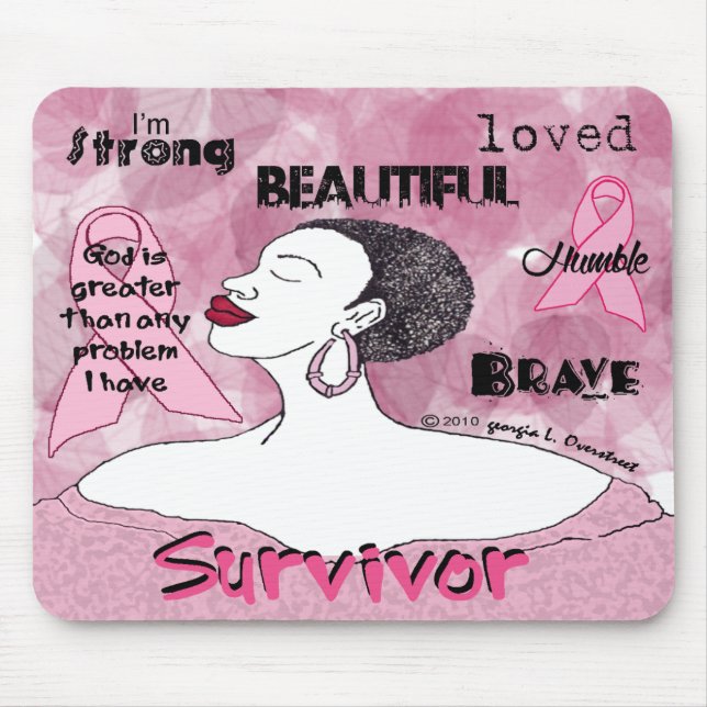 God is greater than any problem I have Mouse Mat (Front)