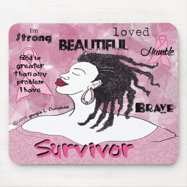 God is greater than any problem I have. Mouse Mat (Front)