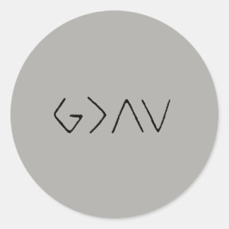 God is Greater Than the Ups & Downs Sticker