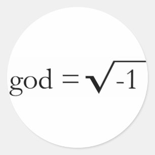 God is Imaginary Classic Round Sticker