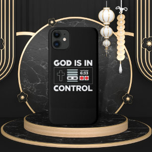 God is in control christian bible verse game Case-Mate iPhone case
