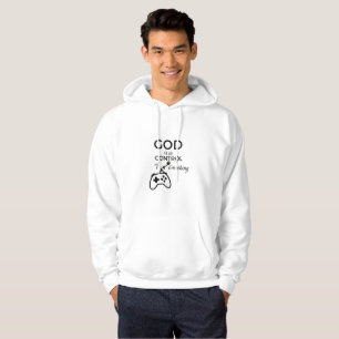 God Is In Control Christian Hoodie - Minimalist Bi