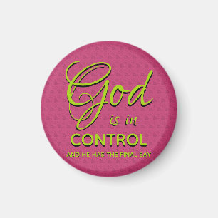 GOD IS IN CONTROL Christian Magnet