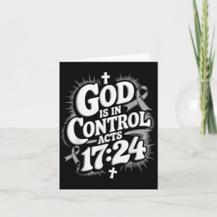 God Is In Control Survivor Diabetes Awareness Card