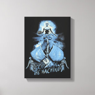 God is in the Machine - Techno-Dystopian Design Canvas Print
