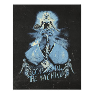 God is in the Machine - Techno-Dystopian Design Photo Print