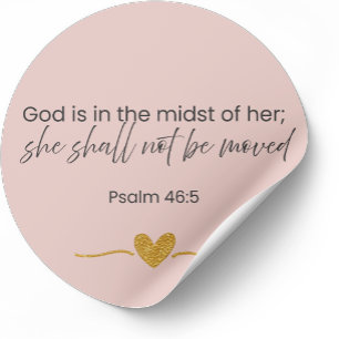 God Is In The Midst Of Her Sticker – Psalm 46:5