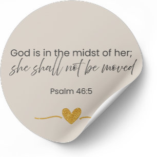 God Is In The Midst Of Her Sticker – Psalm 46:5 #2
