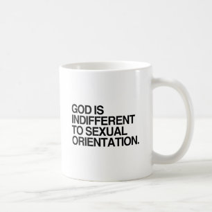 GOD IS INDIFFERENT COFFEE MUG