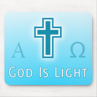 God Is Light custom catholic / christian religious Mouse Mat