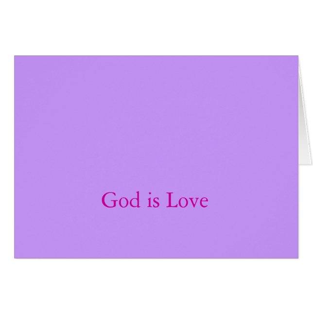 God is love (Front Horizontal)