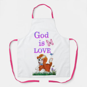 God is Love Apron