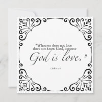 God is Love bible Greeting Card Thinking of You