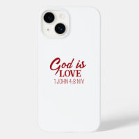 God is Love Bible Verse Christian Faith White