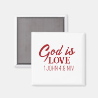 God is Love Bible Verse Christian Faith White