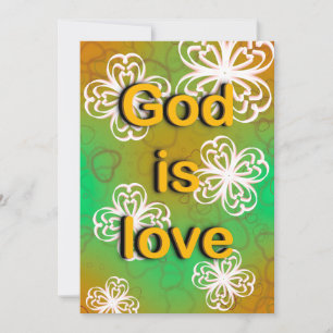 God is love book  invitation