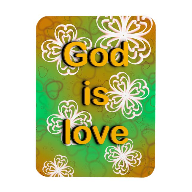 God is love book  magnet (Vertical)