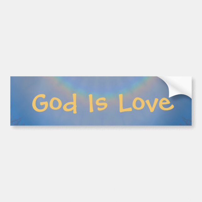 God Is Love Bumper Sticker (Front)