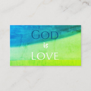 God is Love Christian Business Card