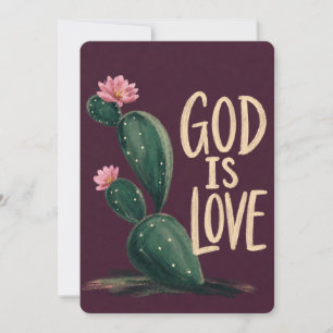 GOD IS LOVE Christian Encouragement Card