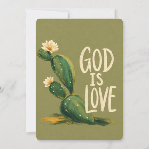 GOD IS LOVE Christian Encouragement Card