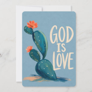 GOD IS LOVE Christian Encouragement Card