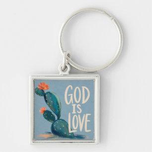 GOD IS LOVE Christian Encouragement Gift Key Ring