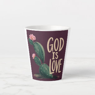 GOD IS LOVE Christian Encouragement Gift Latte Mug