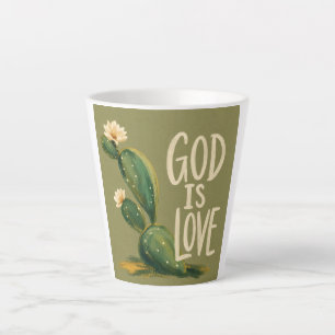 GOD IS LOVE Christian Encouragement Gift Latte Mug
