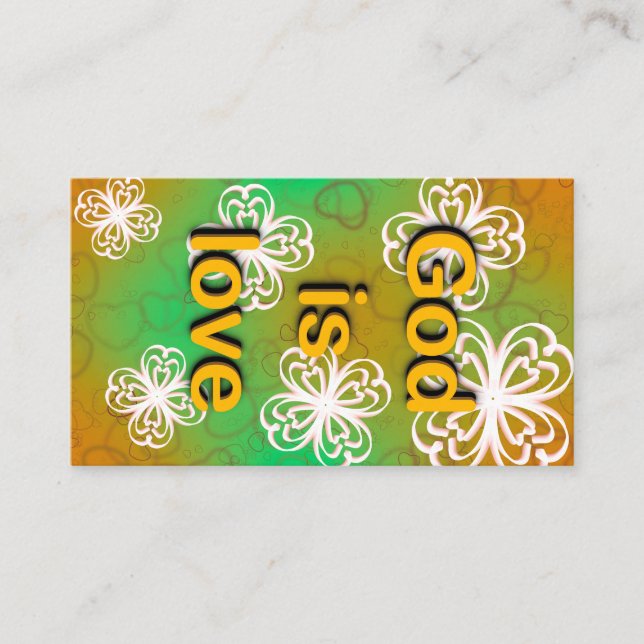 God is love  enclosure card (Front)