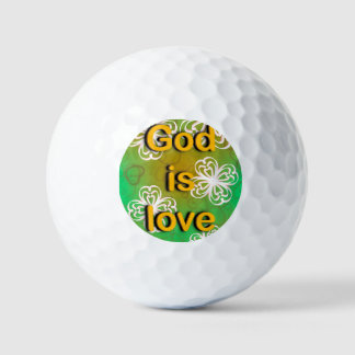 God is love golf balls
