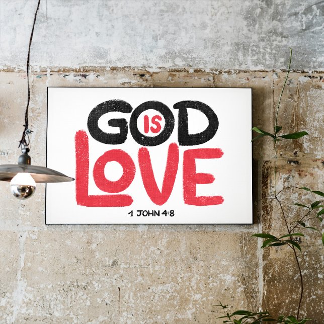 God is Love Hand Lettered Poster (Creator Uploaded)