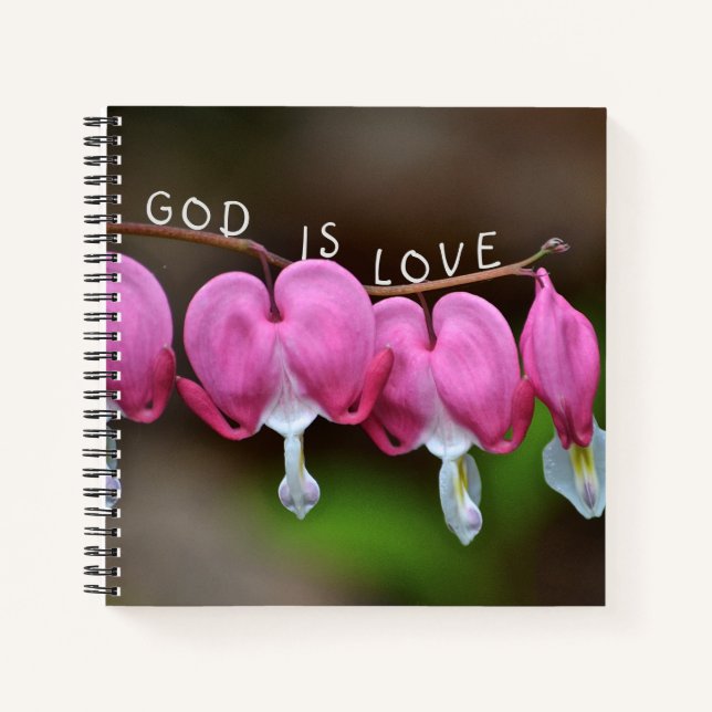 God Is Love Heart Notebook (Front)