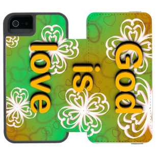 God is love incipio watson™ iPhone 5 wallet case