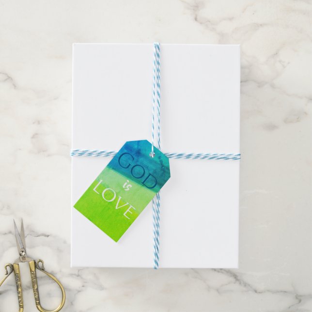 God is Love Inspirational Gift Tags (With Twine)